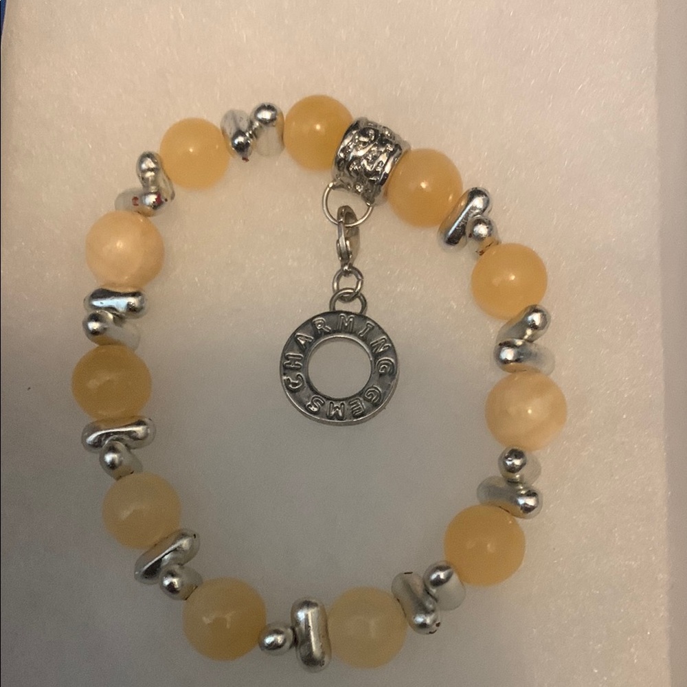 Yellow and Silver Bracelet